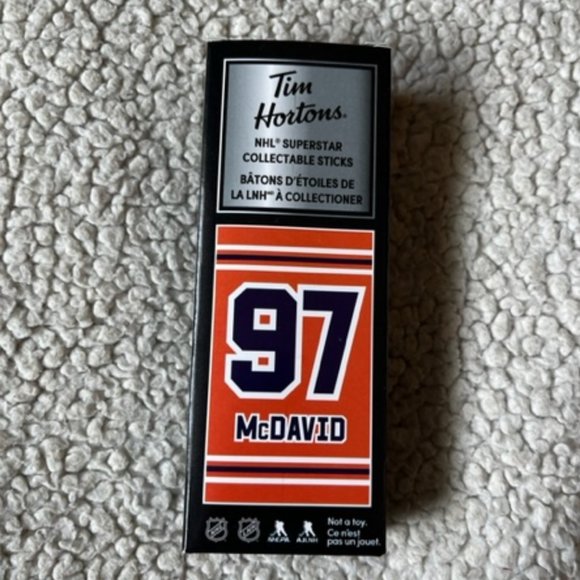 Tim Hortons NHL Limited Edition CONNOR McDAVID No 97 Mini Hockey Stick & Locker - Picture 1 of 12